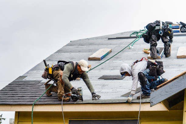 Professional Gutter Installation technician working in Mack, OH